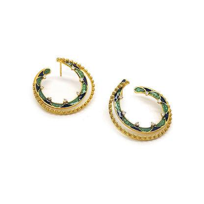 Divino Jade Isle Green & Blue Hoops