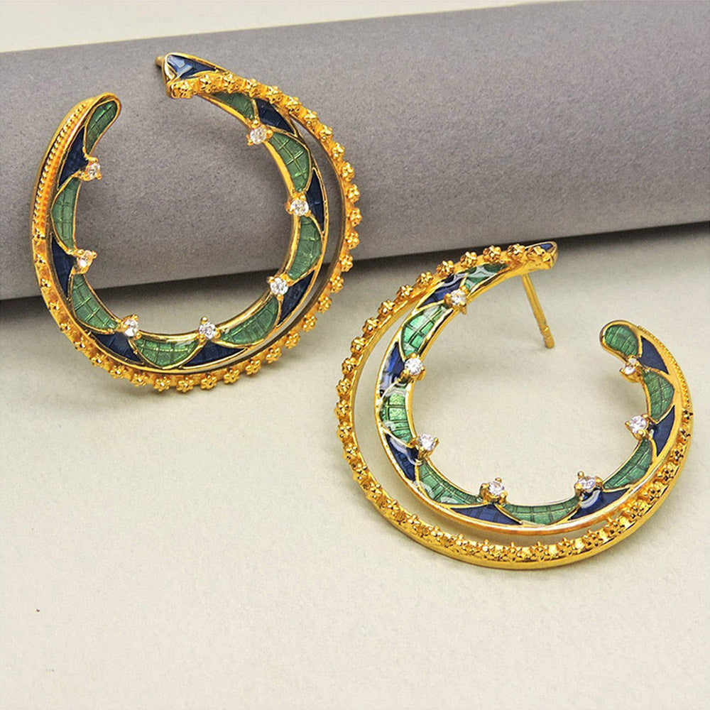Divino Jade Isle Green & Blue Hoops
