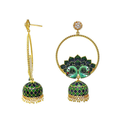 Divino Wrapped In Love Multi-Color Dangler Jhumkis