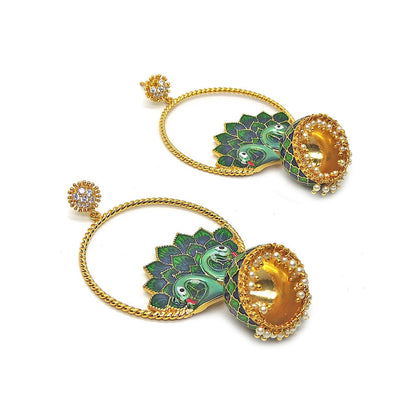 Divino Wrapped In Love Multi-Color Dangler Jhumkis