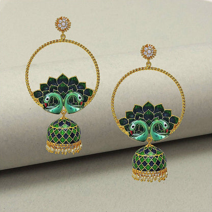 Divino Wrapped In Love Multi-Color Dangler Jhumkis