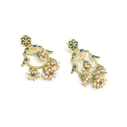 Divino Sassy Summer Multi-Color Chandbali Earrings