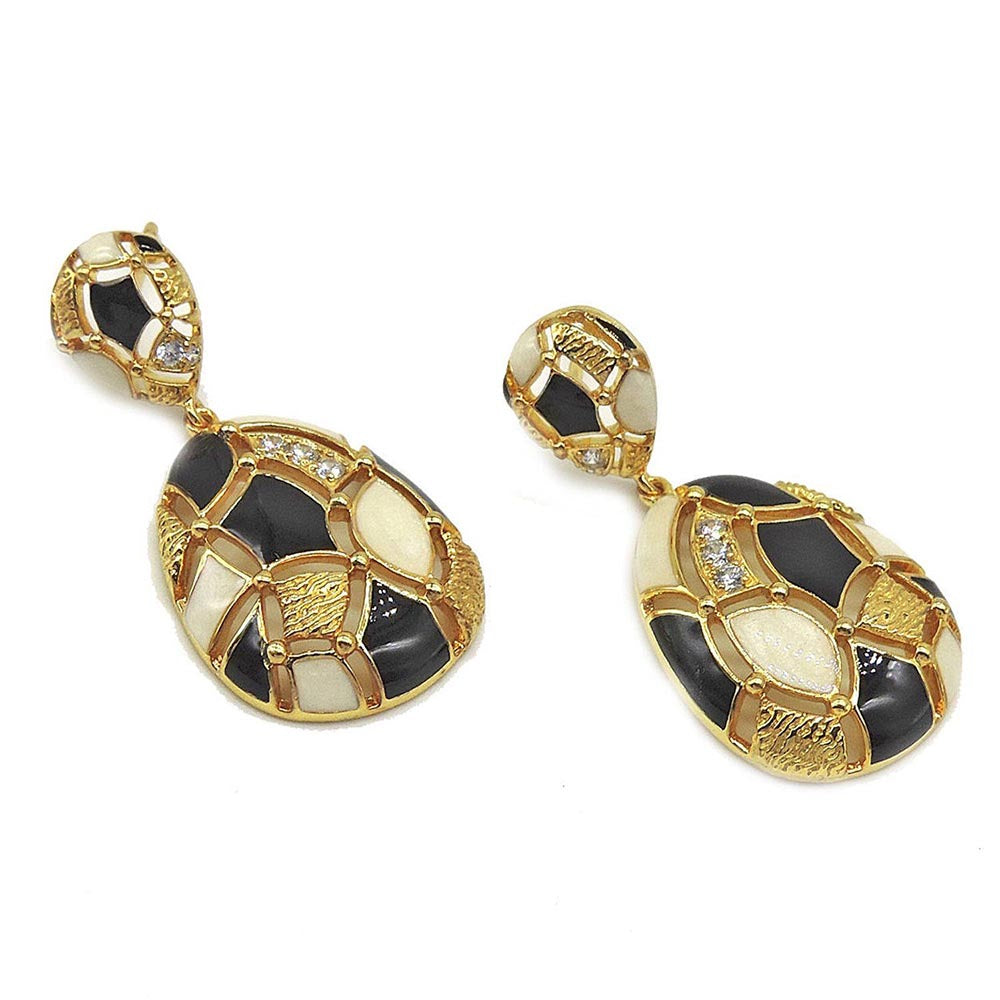 Divino Black & White Vanilla Nights Danglers