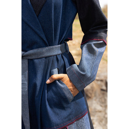 Doodlage Amelia Denim Trench Coat (Set of 2)