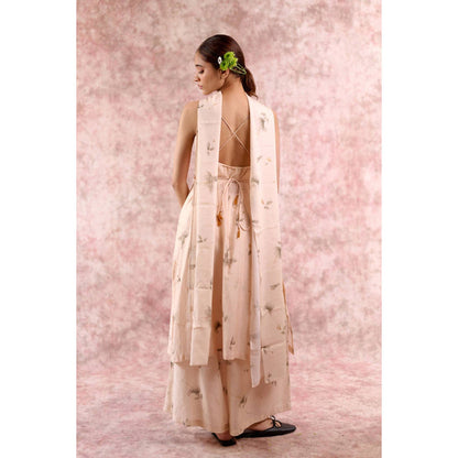 Doodlage Nina Floral Printed Top with Palazzo and Dupatta