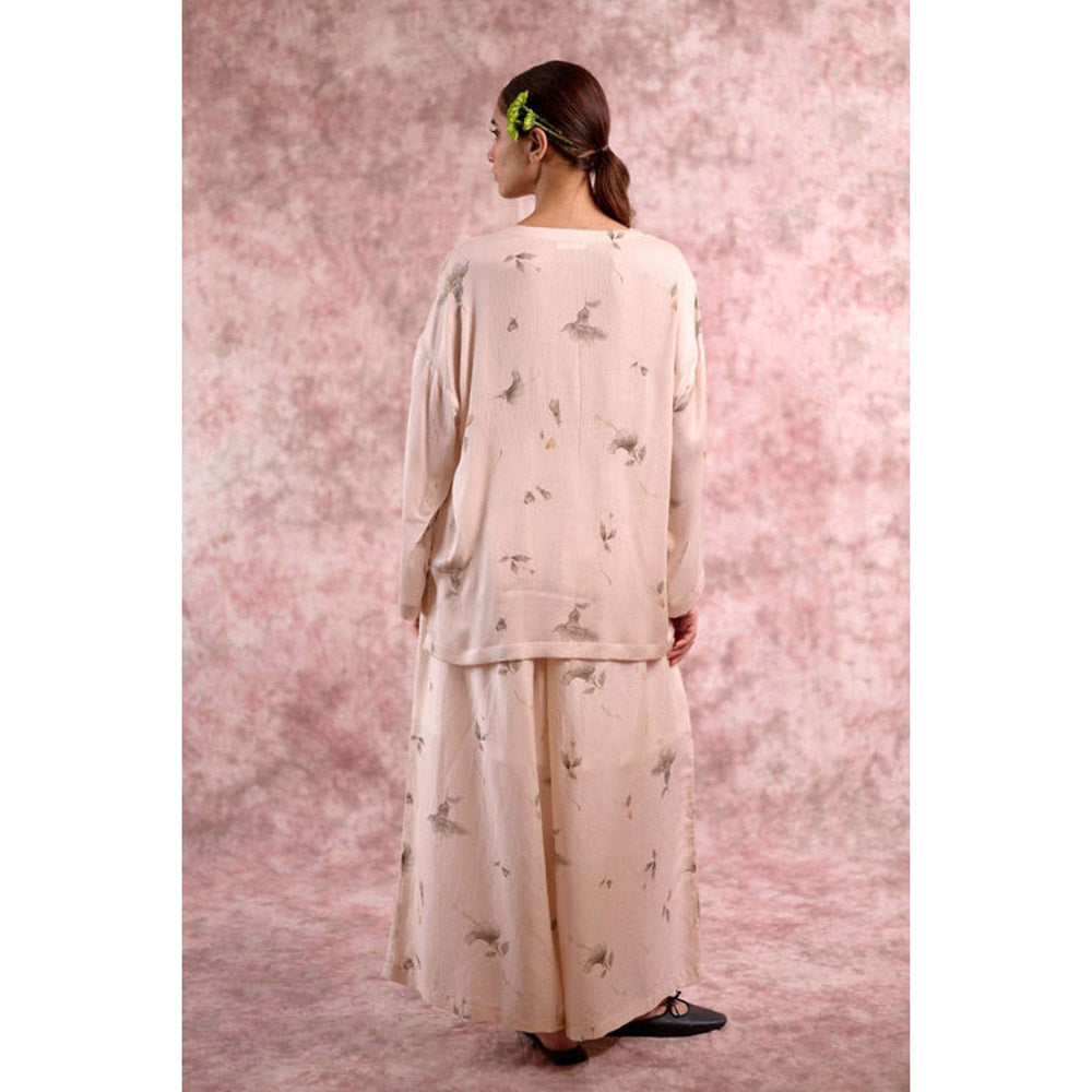 Doodlage Savanna Floral Printed Tunic with Palazzo
