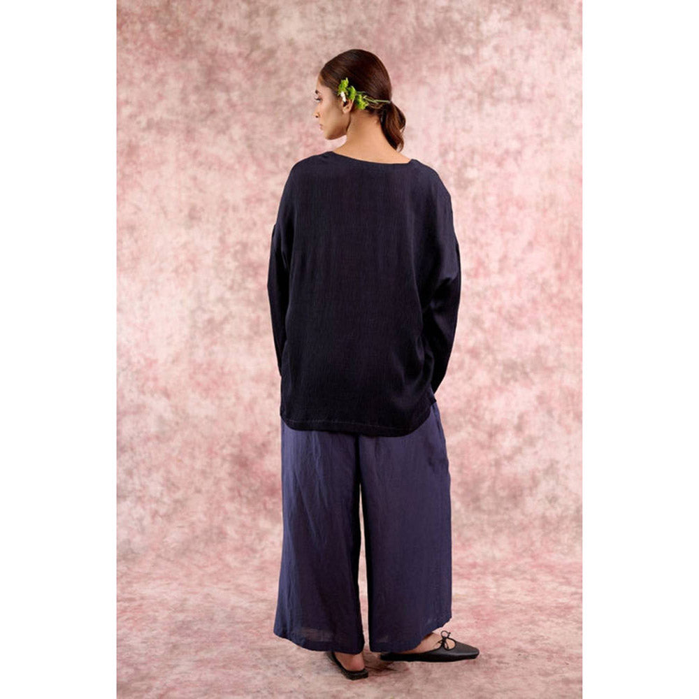 Doodlage Savanna Navy Blue Tunic with Pant