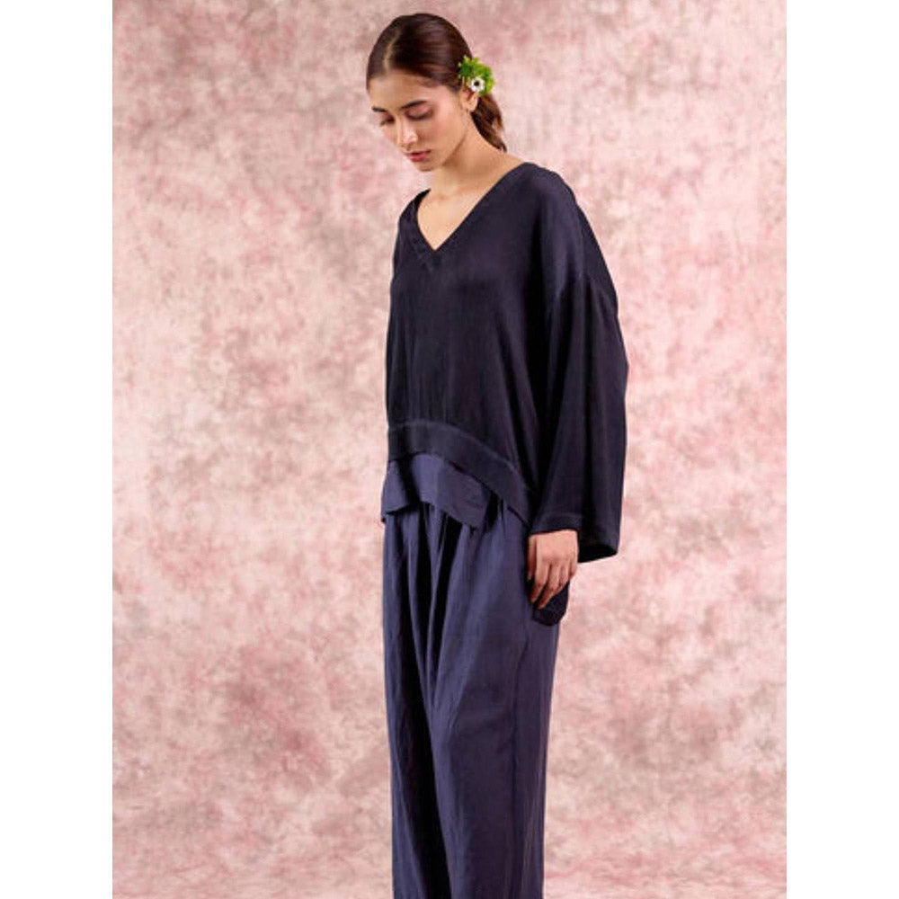 Doodlage Savanna Navy Blue Tunic with Pant