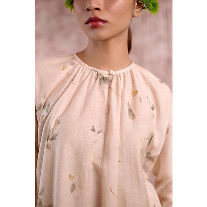 Doodlage Hayde Beige Kurta