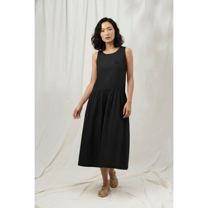 Doodlage Susan Black Midi Dress