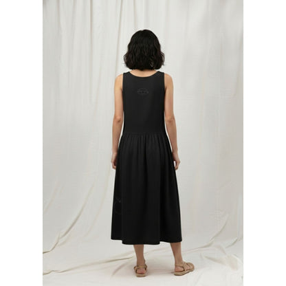 Doodlage Susan Black Midi Dress