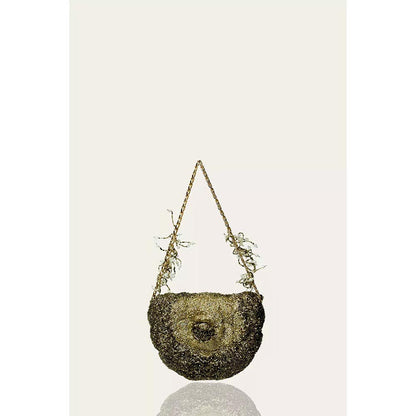 DOUX AMOUR Coco Vintage Gold Embellished Clutch