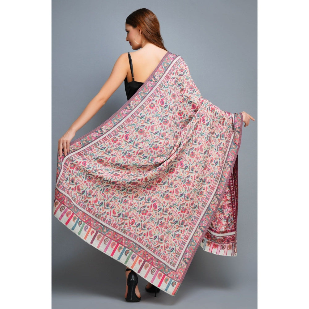 Dusala India Cashmere Multi-Color Kani Weave Shawl