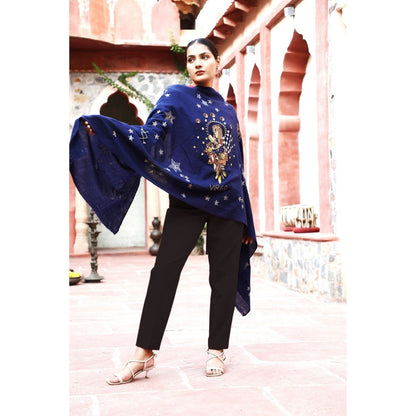 Dusala India Virgo Sequence Pipe Work and Thread Work Shawl