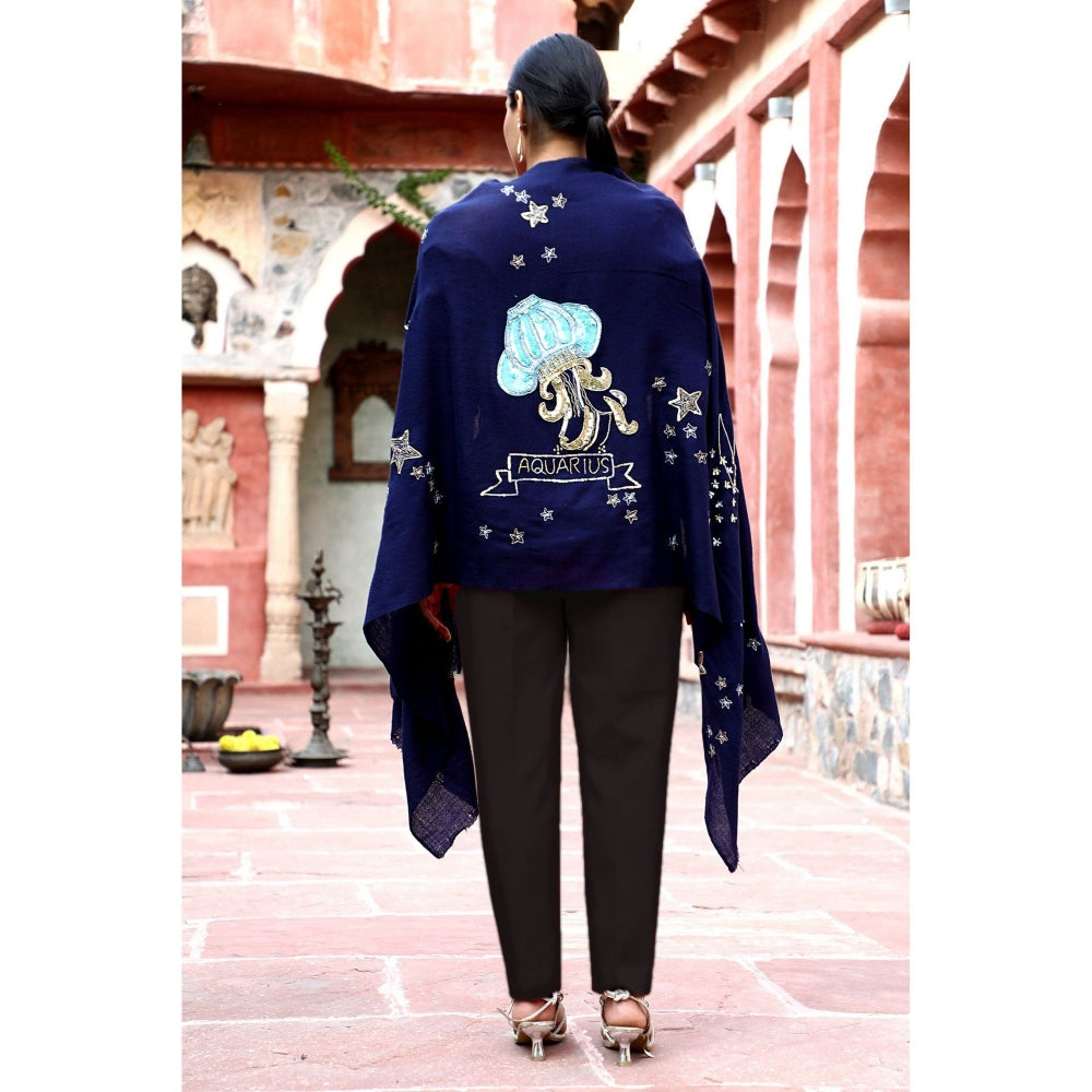 Dusala India Aquarius Sequence Pipe Work and Thread Work Stole