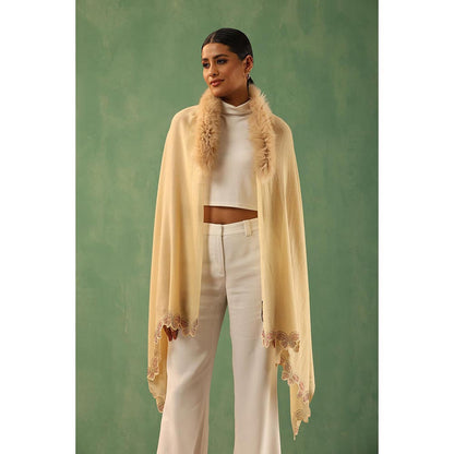 Dusala India Delvey Cashmere Fur Stole