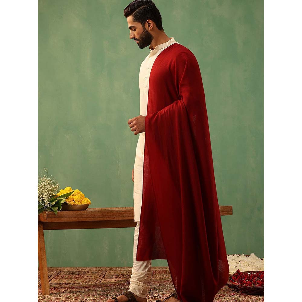 Dusala India Red Cohen Cashmere Stole