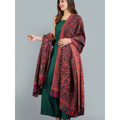 Dusala India Multi-Colour Pashmina In Kani Weave Full Stole