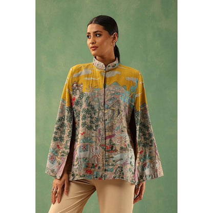 Dusala India Ezra Multi-Color Cape