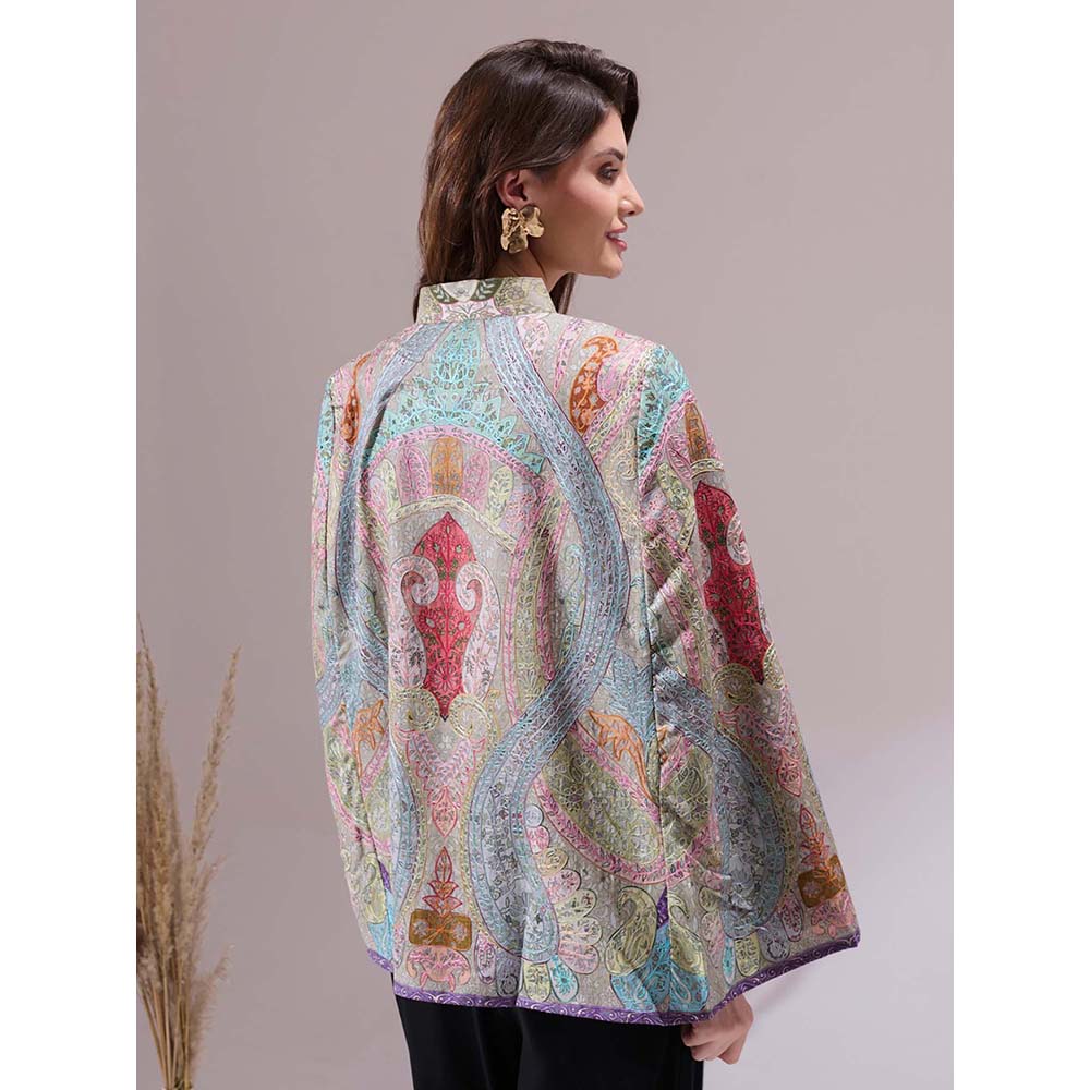 Dusala India Tanishi Pashmina Blended Multi-Color Cape