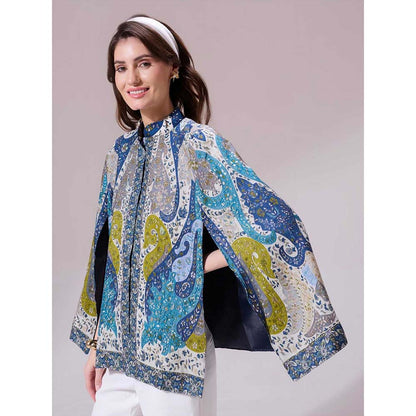 Dusala India Tarika Pashmina Blended Multi-Color Cape