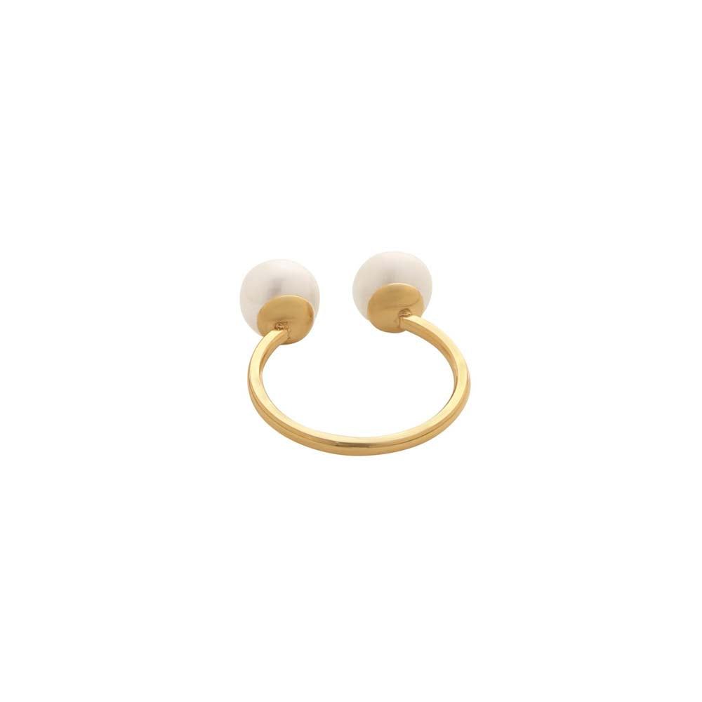 Dusala India White Gold Whisper Ring