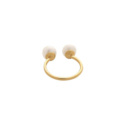 Dusala India White Gold Whisper Ring