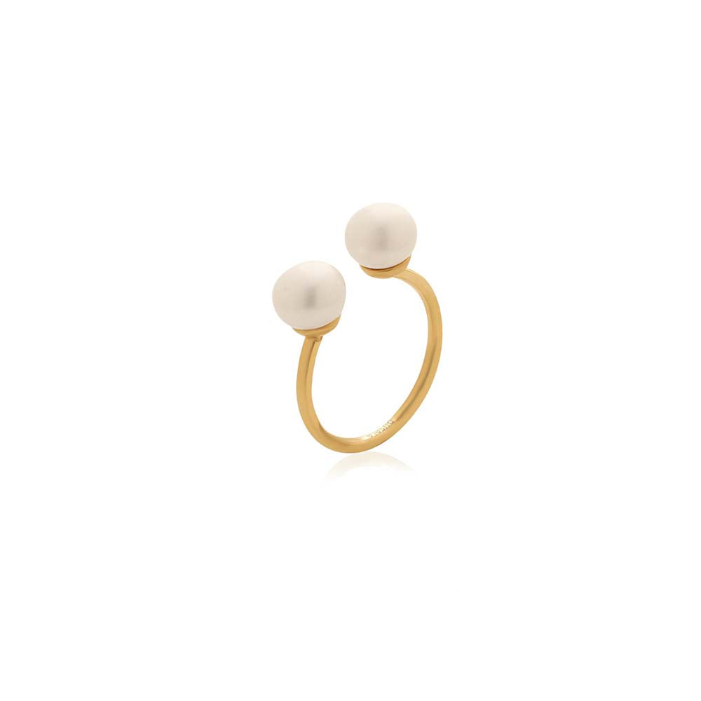 Dusala India White Gold Whisper Ring