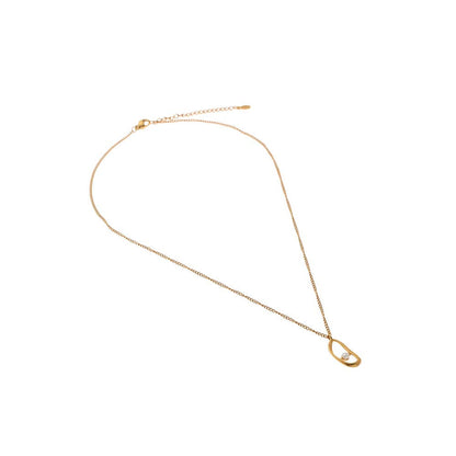 Dusala India White Pendant Bliss Necklace