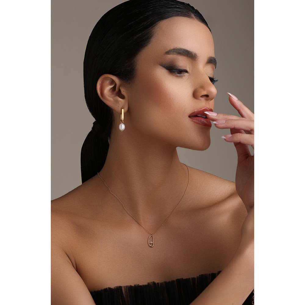 Dusala India White Dangle Dream Earrings