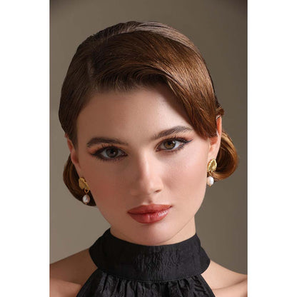 Dusala India White Nature's Touch Earrings