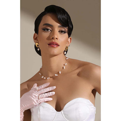 Dusala India White Pearl Elegance Necklace