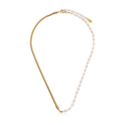 Dusala India White Collar Necklace