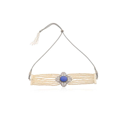 Dusala India Blue Pearl Choker