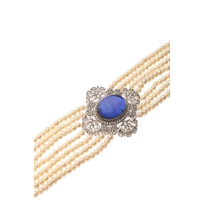 Dusala India Blue Pearl Choker