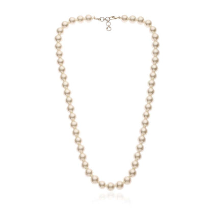 Dusala India White Natural Pearl Necklace