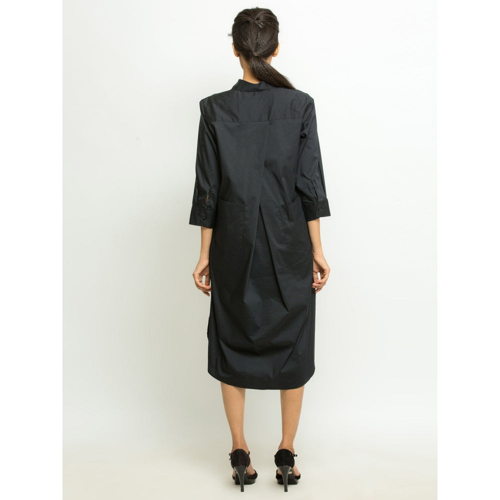 Echke Shirt Dress with Back Pockets