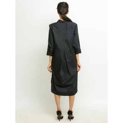 Echke Shirt Dress with Back Pockets