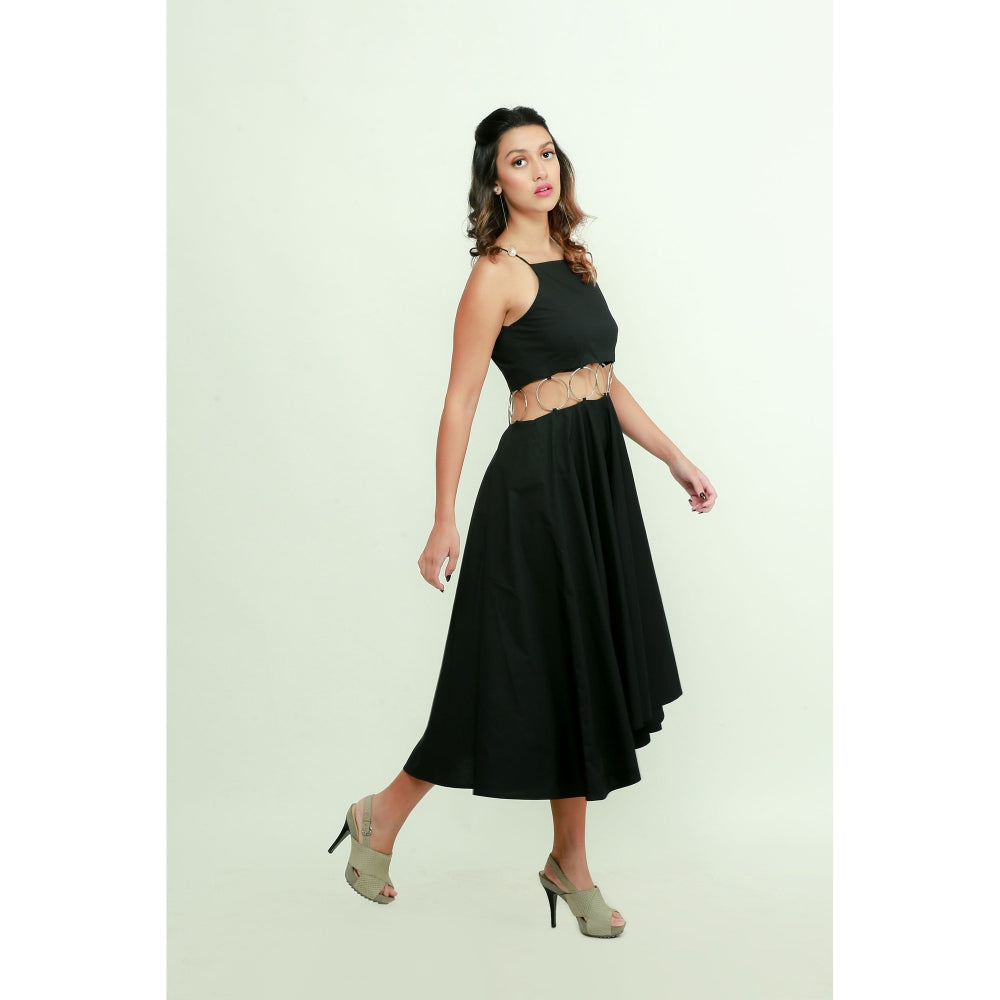 Echke Flared Dress With Ring Feature