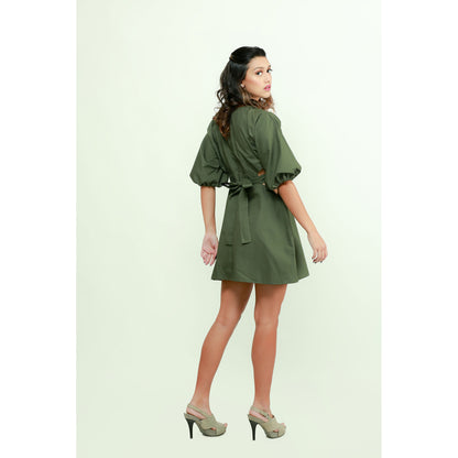 Echke Dress With Side Mid-Riff Opening