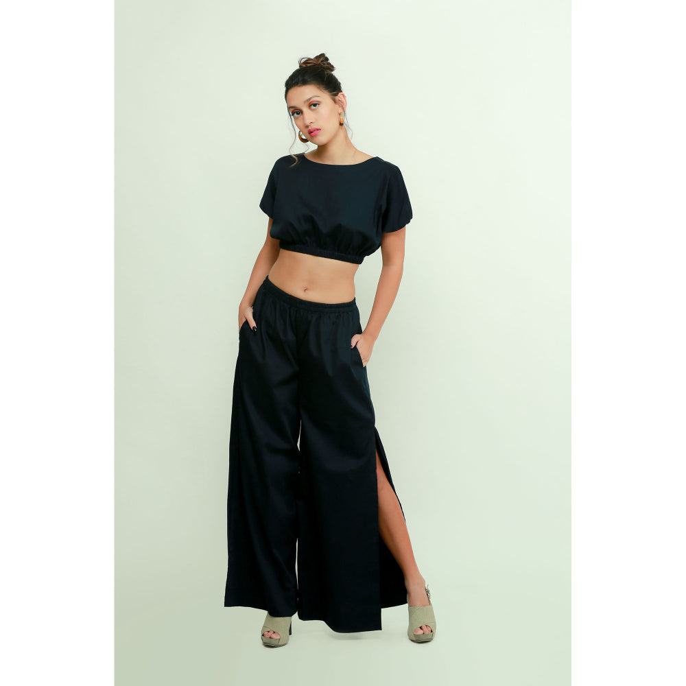 Echke Short Top And Palazzo Co-Ord Set