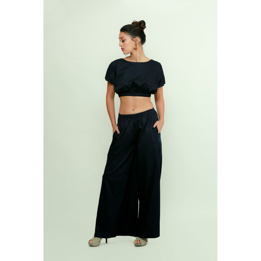 Echke Short Top And Palazzo Co-Ord Set