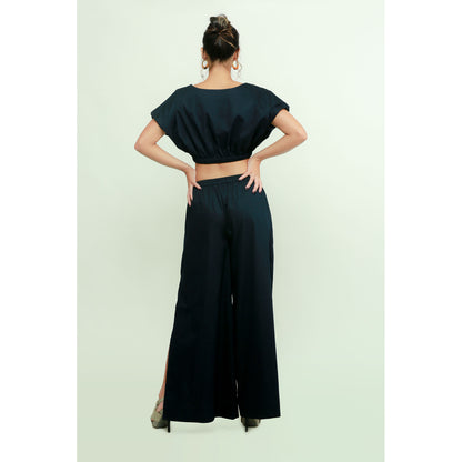 Echke Short Top And Palazzo Co-Ord Set