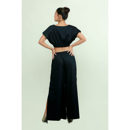 Echke Short Top And Palazzo Co-Ord Set