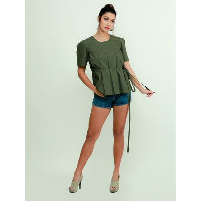 Echke Inverted Pleats Top