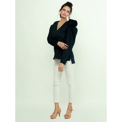 Echke Top With One Shoulder Feature