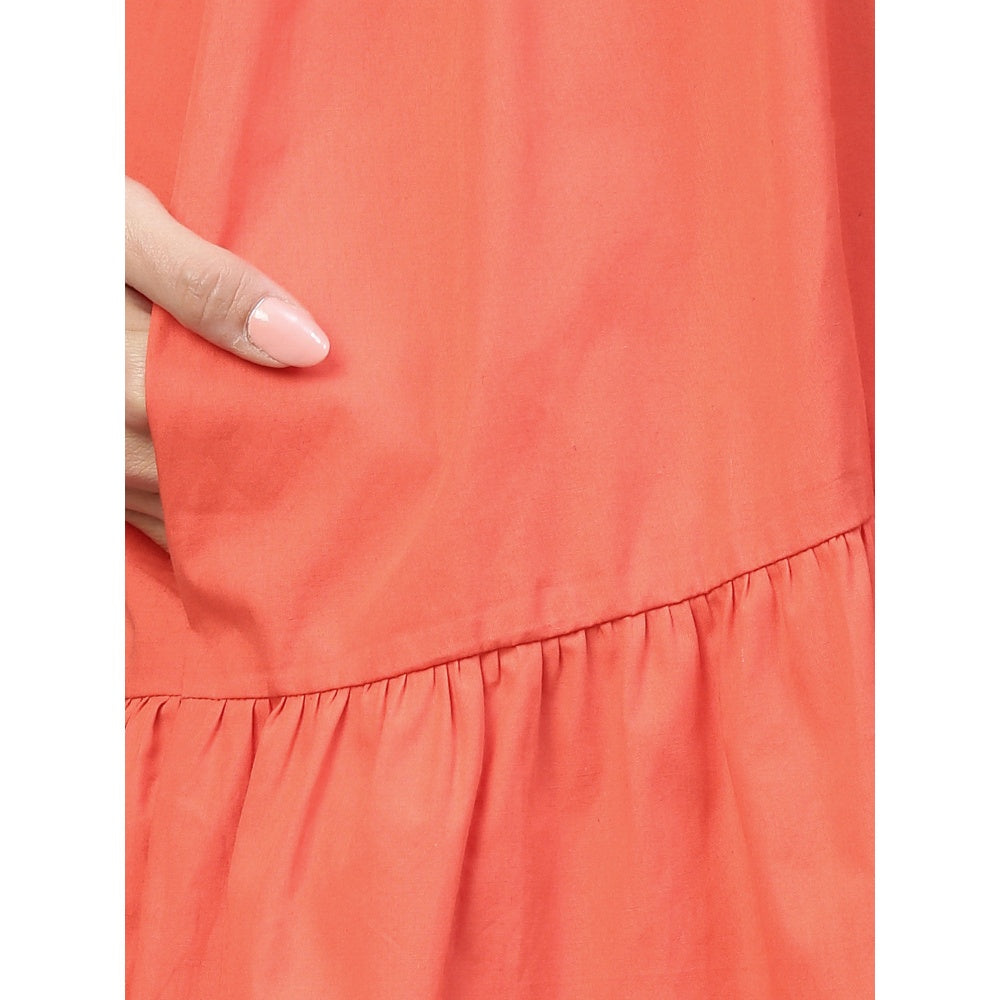 Echke V-Neck Tiered Dress