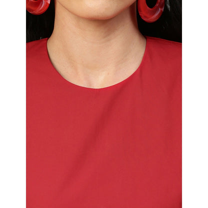 Echke Cowl Feature Sleeveless Dress