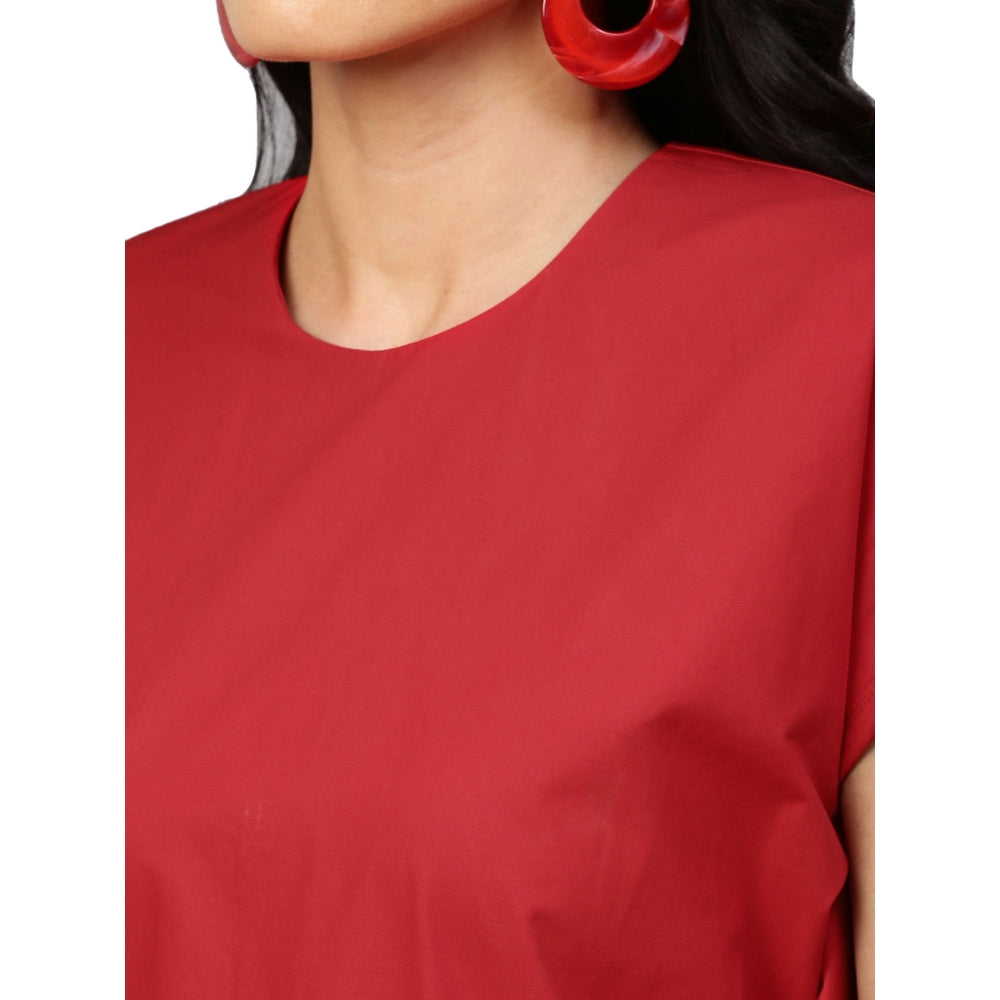 Echke Cowl Feature Sleeveless Dress