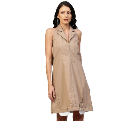 Echke Halter Neck Interverted Trouser Dress